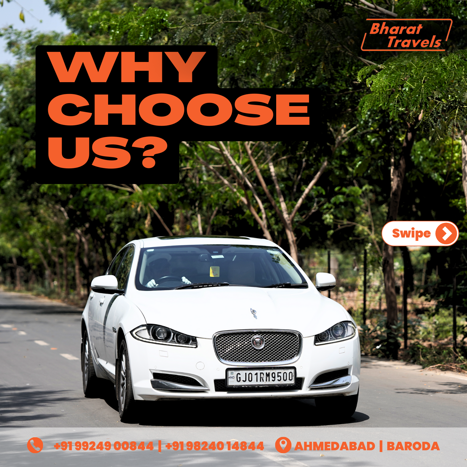 Jaguar car rental in Gujarat